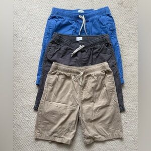 Old Navy boys Twill pull on shorts, lot of 3 size XL